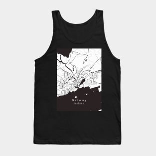 Galway Ireland City Map Tank Top